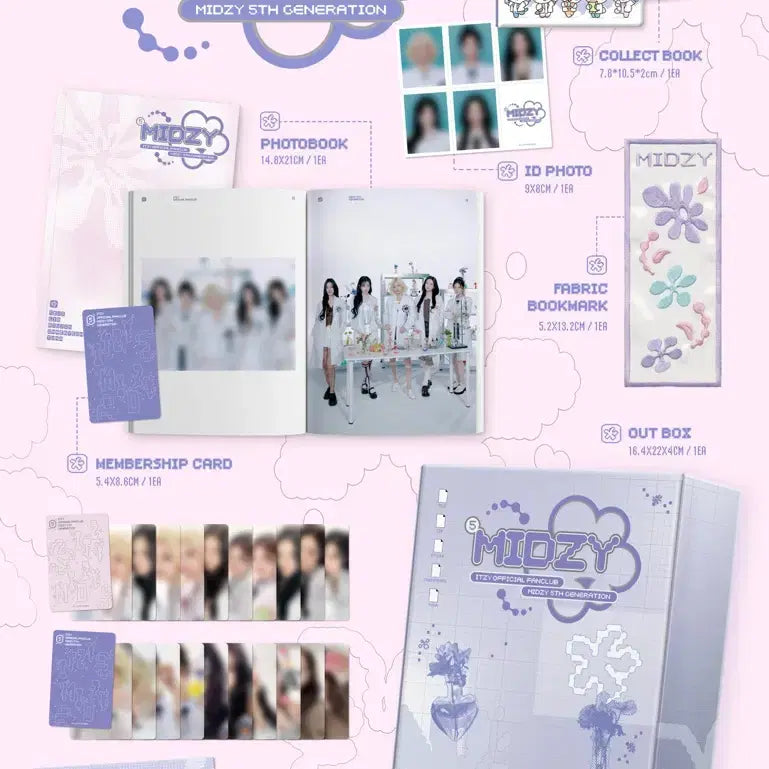 [BUNJANG] ITZY MIDZY 5th Generation Fanclub Kit / 있지 ITZY 믿지 MIDZY 5기 팬클럽 키트