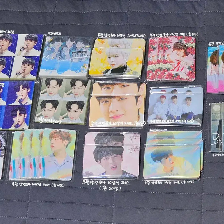 [BUNJANG] Wanna One Unofficial Photocard &amp; Sticker Set Bundle / 워너원 비공굿 포카 스티커 세트 처분 | 박지훈 황민현 옹성우 하성운 등
