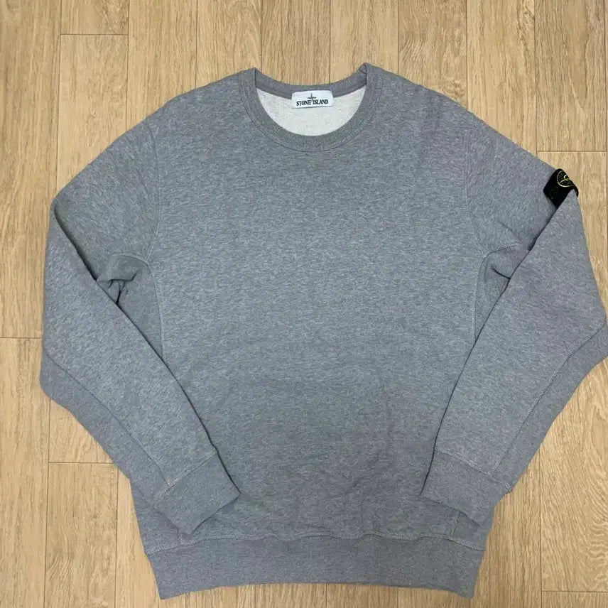[BUNJANG] Stone Island Grey Sweatshirt / [L] 스톤아일랜드 그레이 스웻셔츠