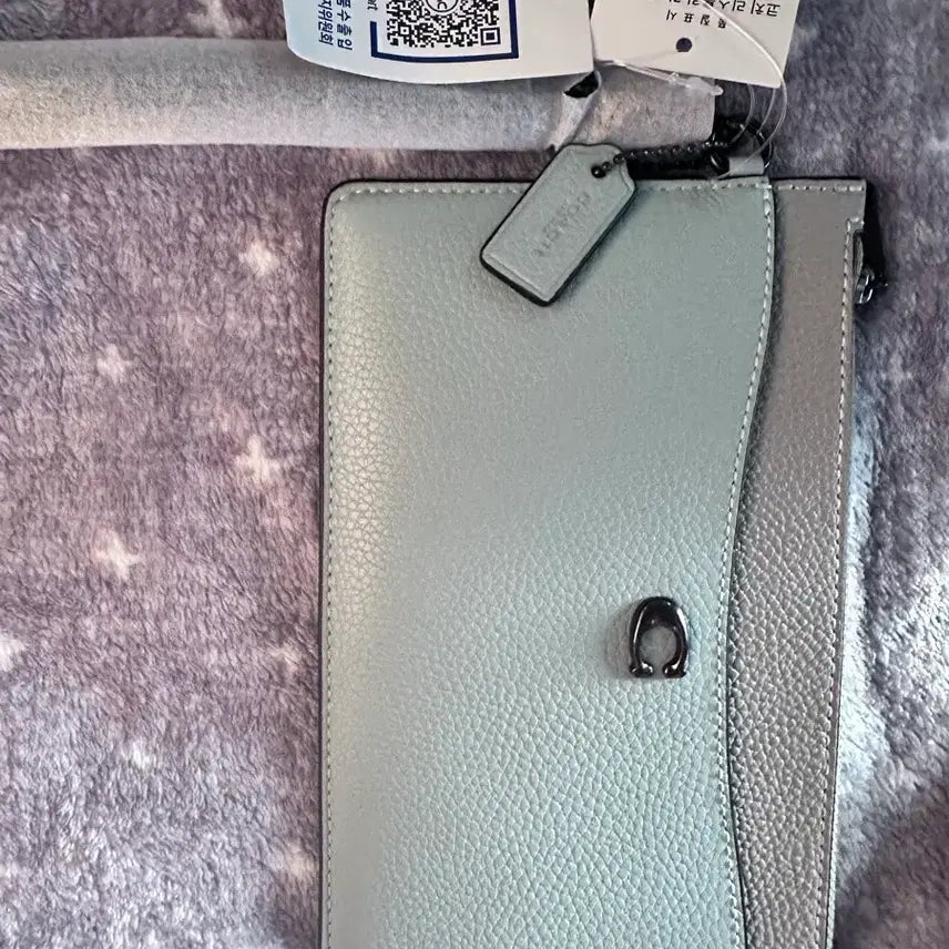 [BUNJANG] Coach Wristlet Colorblock Pouch Handbag Clutch / 코치 리스틀릿 컬러블락 파우치 손가방 클러치
