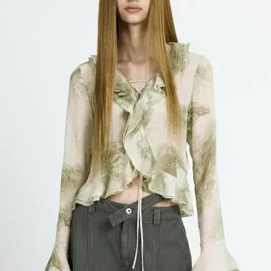 [SOLD OUT] 페인오어플레져 코르셋 블라우스