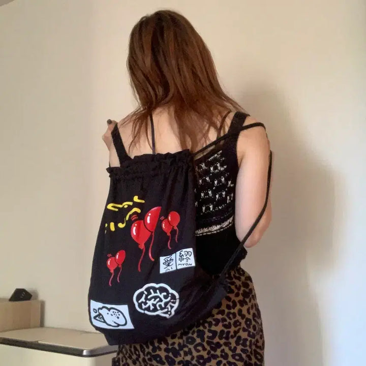 [BUNJANG] Aimyon Goods Bag &amp; Badge Bundle Set / 아이묭 굿즈 가방 + 뱃지 일괄