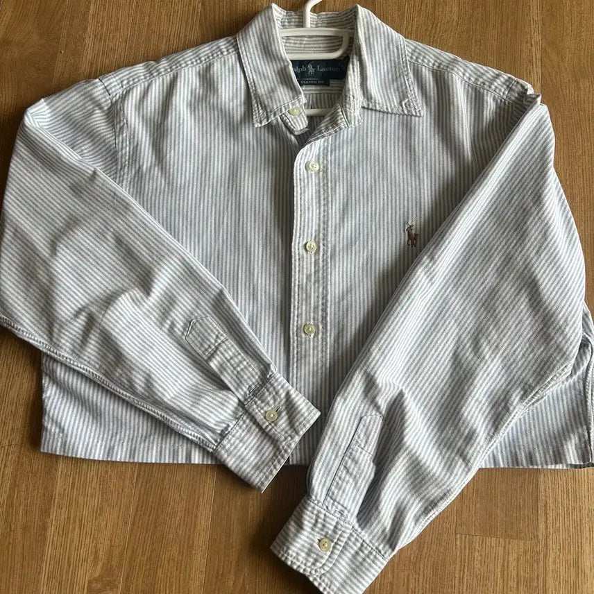 [BUNJANG] Polo Ralph Lauren Cropped Shirt / 폴로 랄프로렌 크롭 셔츠