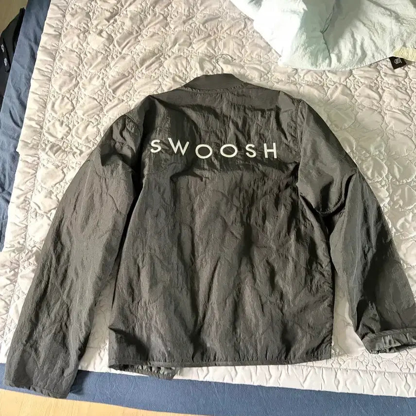 [BUNJANG] Nike Double Swoosh Quilting Windbreaker / 나이키 더블 스우시 퀼팅 바람막이