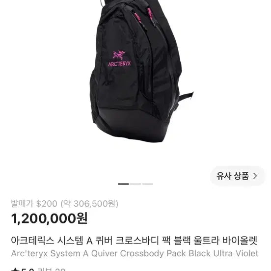 [SOLD OUT] 아크테릭스 시스템a 퀴버 백