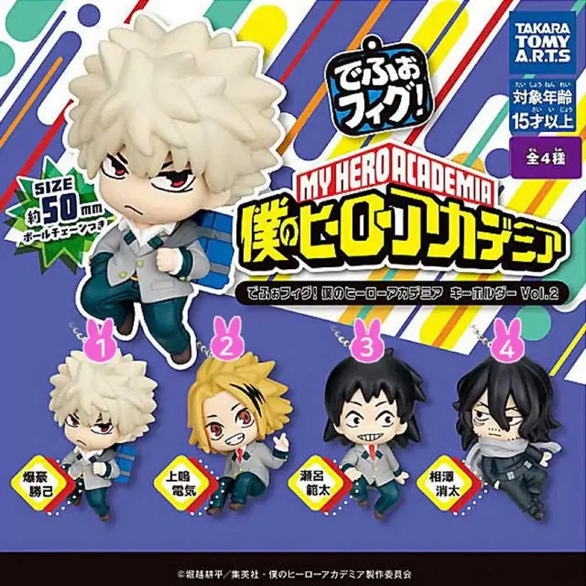 [BUNJANG] My Hero Academia Depyfig Keyring Gacha Kaminari / 나의히어로아카데미아 데포피그 키링 가챠 카미나리