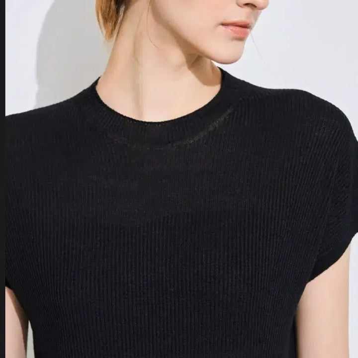 [BUNJANG] TIME (by Hansem) Lambswool Sleeve Knit Top / 한섬 타임 램스 울 슬리브 니트 탑