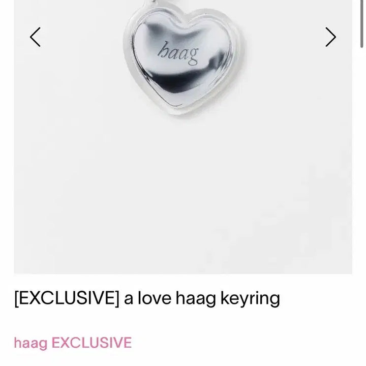 [BUNJANG] Haag A Love Haag Keyring / (새상품) 헤이그 haag 키링 a love haag keyring