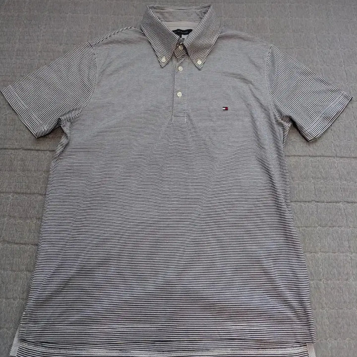 [BUNJANG] Tommy Hilfiger Button-Down Stripe Polo Shirt L / 타미힐피거 버튼다운 스트라이프 카라티L
