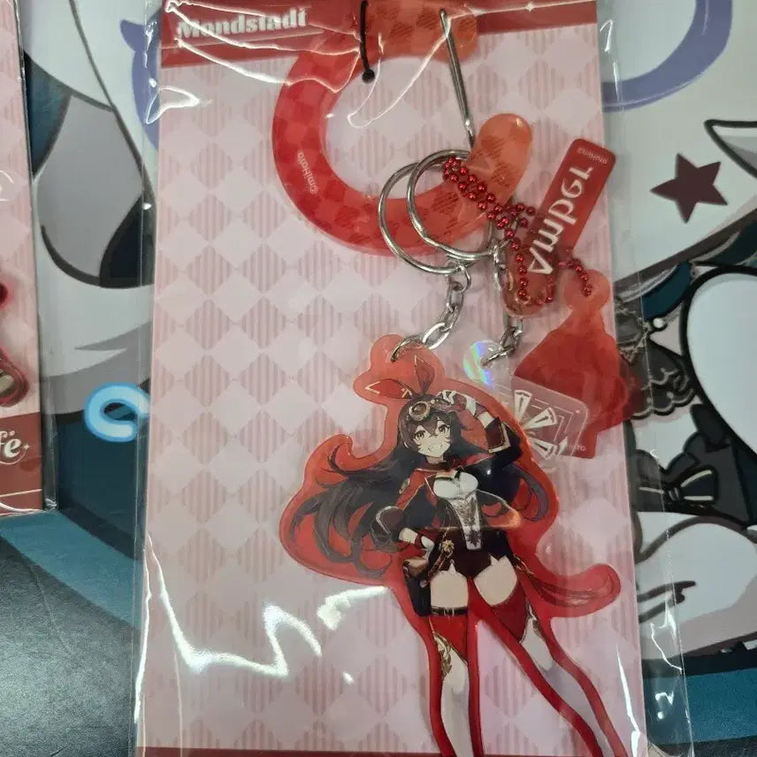 [BUNJANG] Genshin Cafe Amber Custom Keychain / 원신 카페 엠버 커스텀 키링