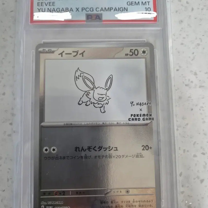 [BUNJANG] Pokemon TCG Eevee PSA 10 / [PSA10] 포켓몬 TCG 이브이 P 유나가바