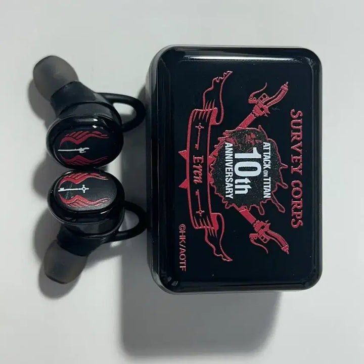 [BUNJANG] Onkyo Attack on Titan Eren Yeager Collaboration Wireless Earphones CP-TW50 / 진격의 거인 온쿄 에렌예거 콜라보 무선 이어폰 onkyo CP-TW50