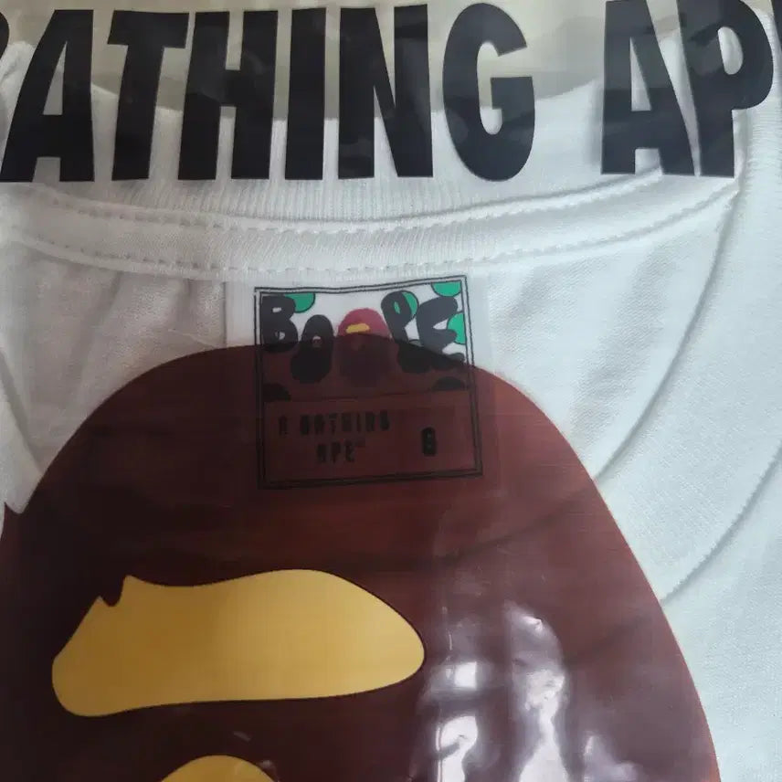 [BUNJANG] BAPE ABC Camo Milo On Ape Head T-Shirt White/Pink (Women&
