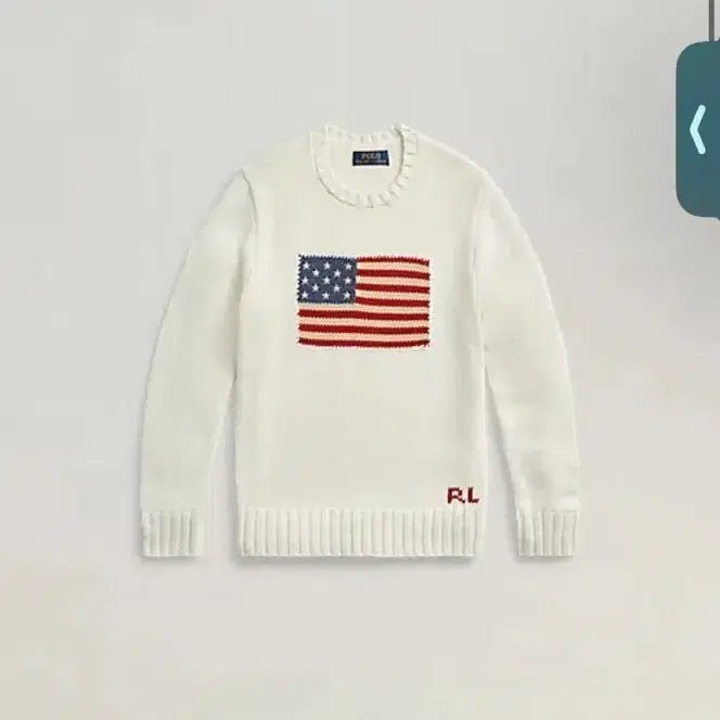 [BUNJANG] Polo Ralph Lauren Stars and Stripes Knit Sweater / 폴로 성조기 라운드 니트