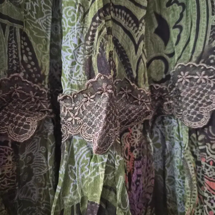 [BUNJANG] Ethnic Lace Long Skirt / 에스닉레이스 스커트 (거의새옷)