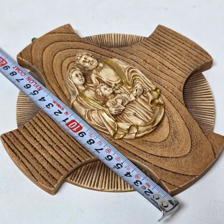 [BUNJANG] Antique Resin Crucifix Wall Hanging with Holy Family and Virgin Mary / 앤틱 십자가 레진 십자가 가톨릭 성가정 십자가 성물 성모마리아