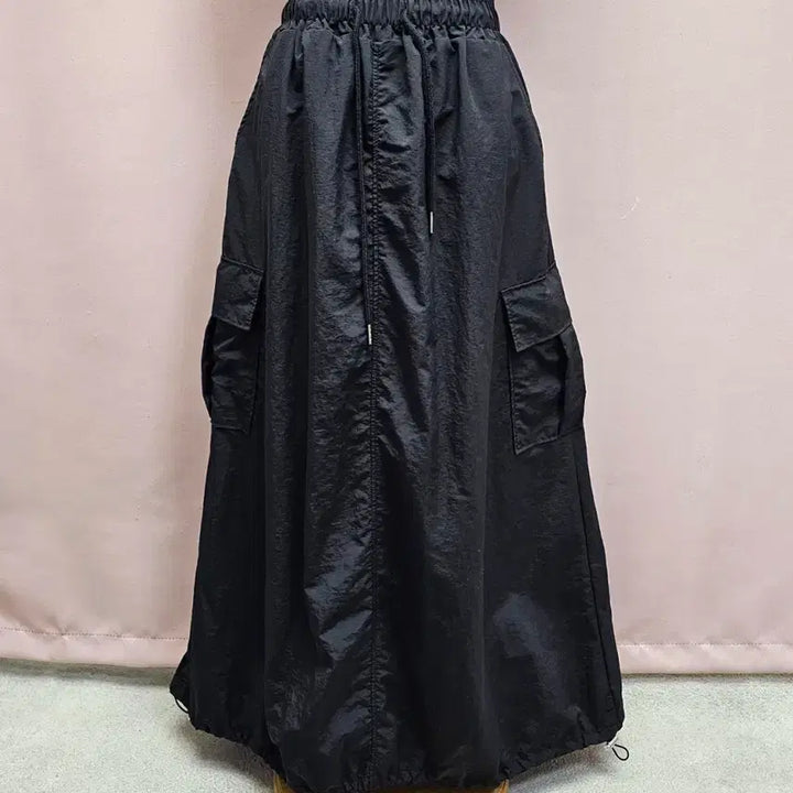 [BUNJANG] Cargo String Long Maxi Skirt / 바스락 카고 스트링 롱스커트 맥시스커트