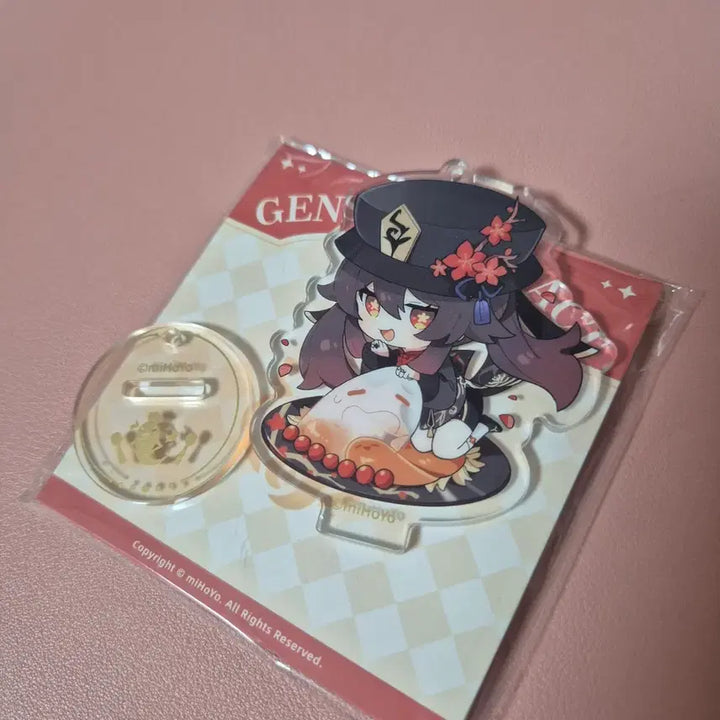 [BUNJANG] Genshin Impact Hu Tao Delicious Party Series Mini SD Acrylic Stand / 원신 호두 맛있는 파티 시리즈 미니 SD 아크릴 스탠드