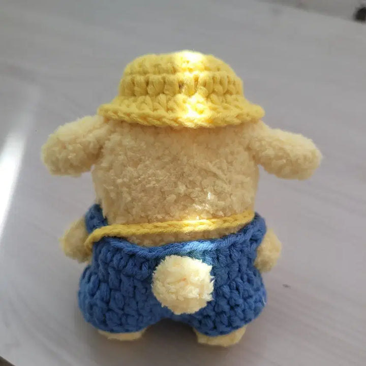 [BUNJANG] Purin Dog Plush Toy with School Uniform Outfit Set / 폼폼푸린 인형 + 유치원 교복