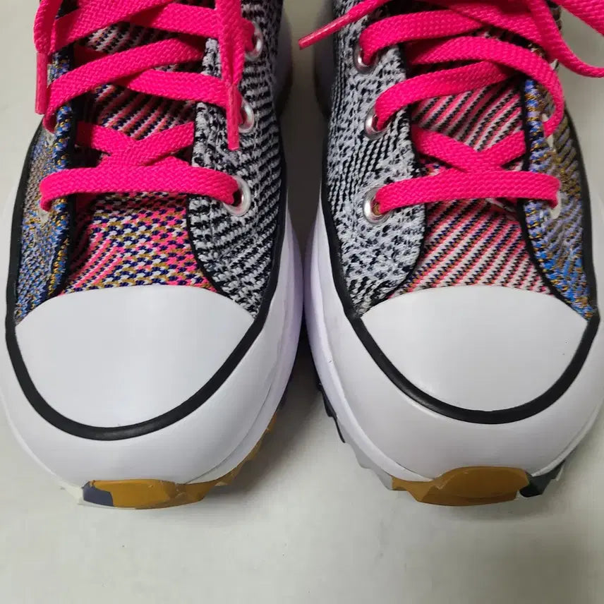 [BUNJANG] Converse Run Star Hike Knit Mashup High Sneakers Digital Blue / (무료배송) 235mm 컨버스 하이 스니커즈