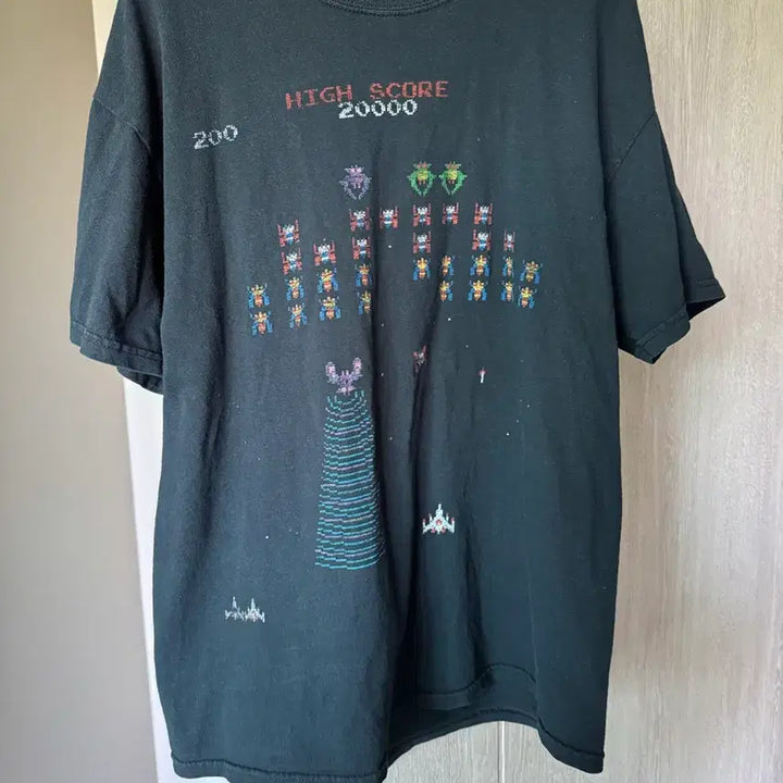 [BUNJANG] Galaga Game Vintage T-Shirt / 갤러그 게임 빈티지 티셔츠