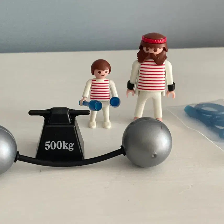[BUNJANG] Playmobil Medieval Knight With Son (Used) / 중고 플레이모빌 차력사 부자