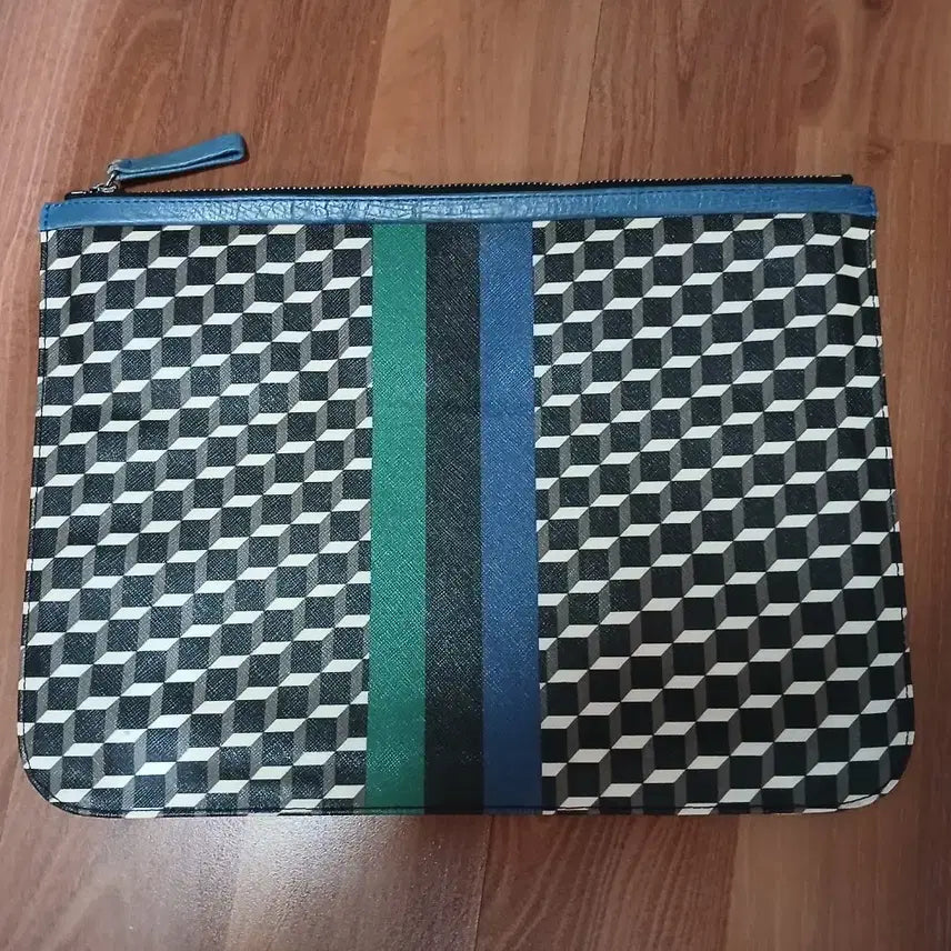 [BUNJANG] Pierre Hardy Cube Tricolor Clutch / 피에르하디 큐브 삼선 클러치