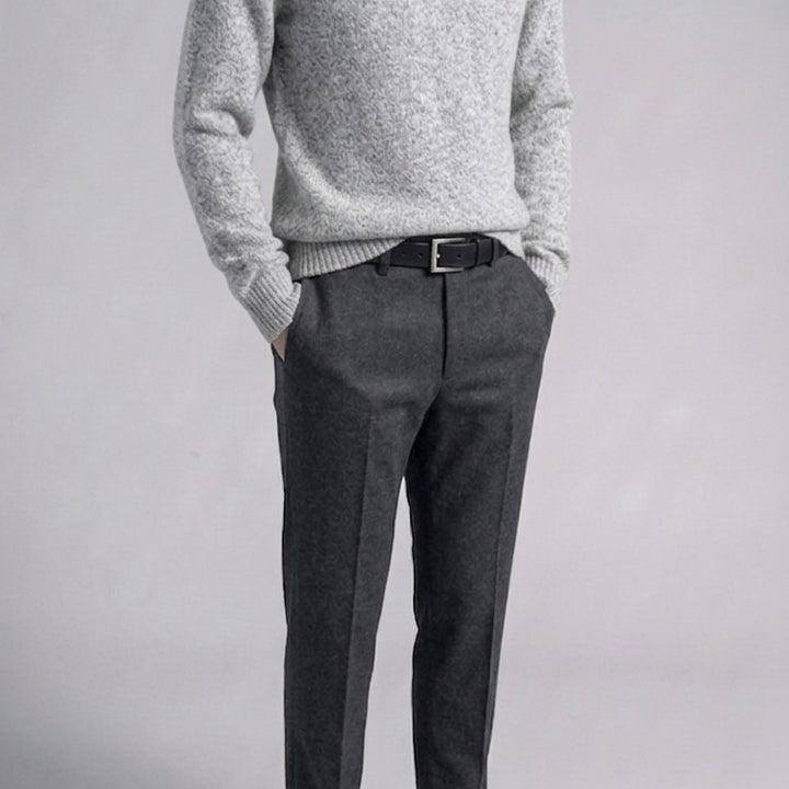 [BUNJANG] And Z by ZIOZIA Rams Wool Turtleneck Sweater Light Gray / 지오지아 And Z/앤드지 하드 램스 울 터틀넥 스웨터 그레이/100