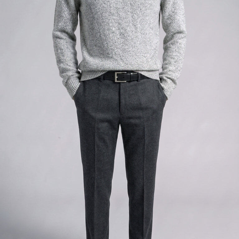[BUNJANG] And Z by ZIOZIA Rams Wool Turtleneck Sweater Light Gray / 지오지아 And Z/앤드지 하드 램스 울 터틀넥 스웨터 그레이/100