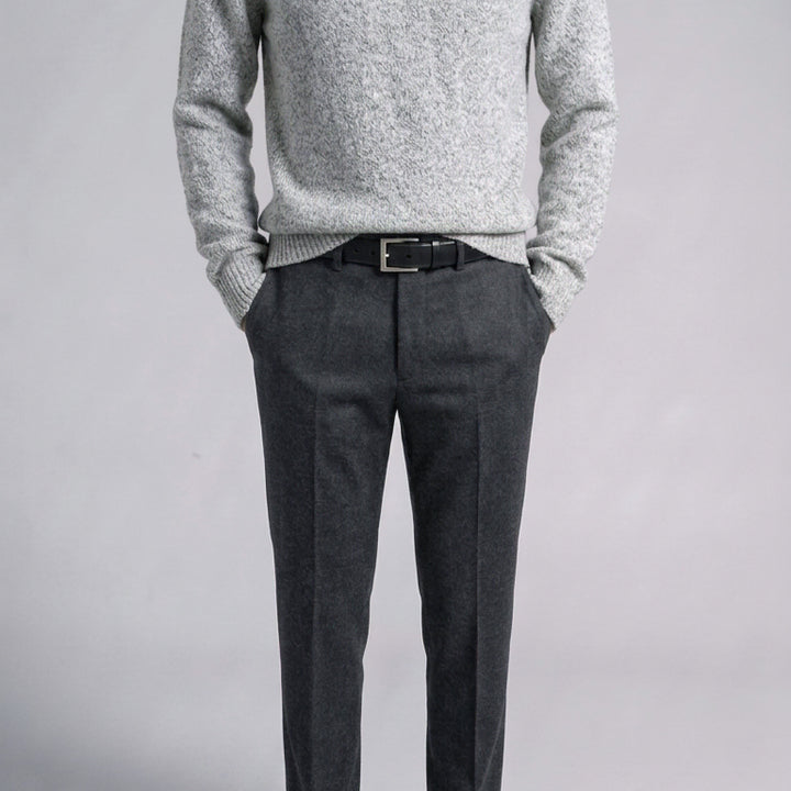 [BUNJANG] And Z by ZIOZIA Rams Wool Turtleneck Sweater Light Gray / 지오지아 And Z/앤드지 하드 램스 울 터틀넥 스웨터 그레이/100