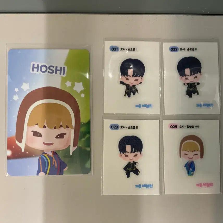 [BUNJANG] SEVENTEEN Hoshi Puzzle Photocards &amp; Stickers Bundle Set / 세븐틴 퍼즐세븐틴 포카 띠부씰 일괄 양도