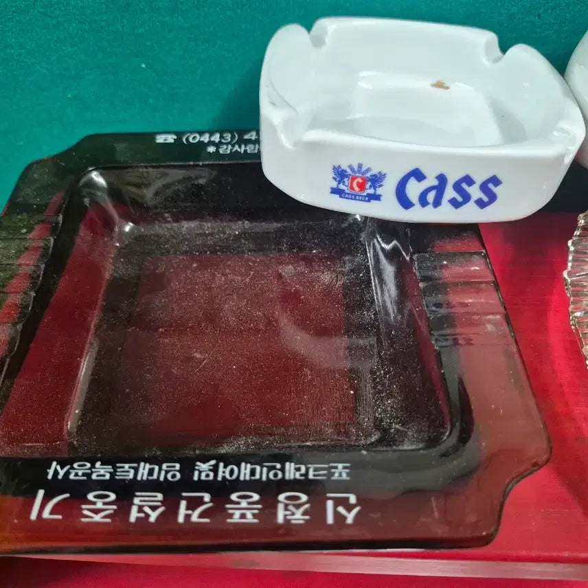 [BUNJANG] Vintage Cass Beer Ashtray, Korean Army Unit Ashtray, 1989 Namyang Metal Commemorative Ashtray / Cass 재떨이 / 육군 부대 재떨이  빈티지 인리어소품용