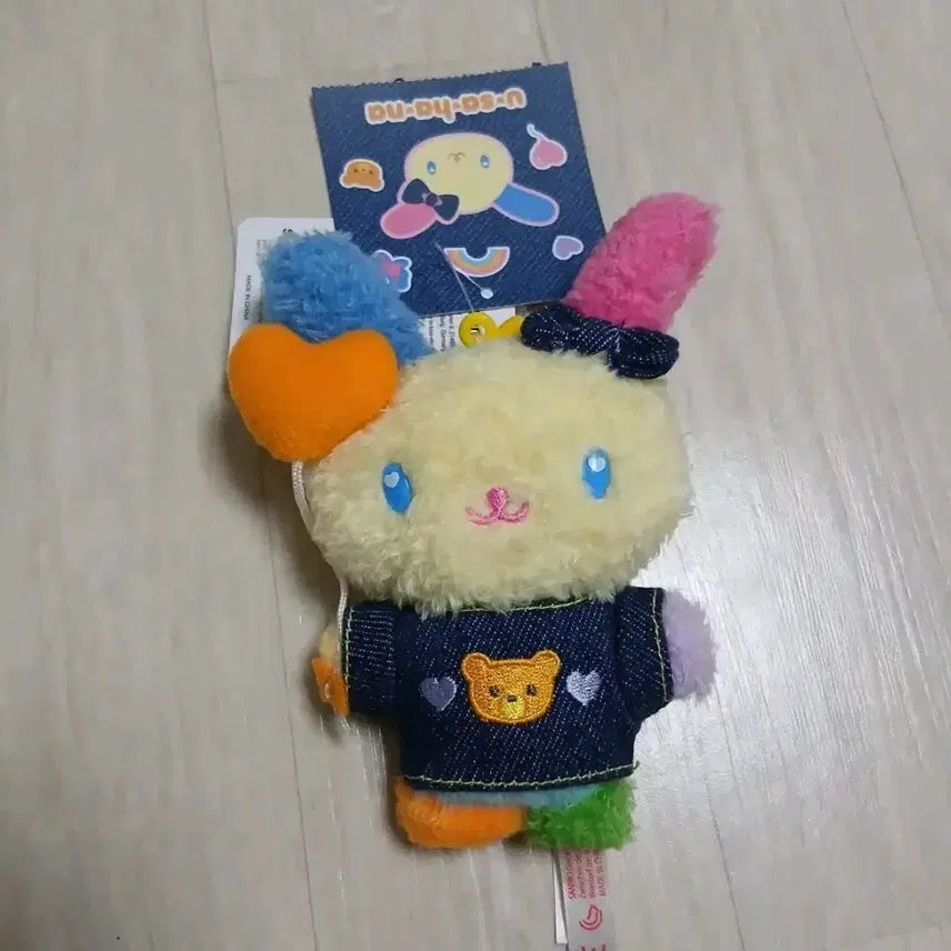 [BUNJANG] Sanrio Usahana Denim Series Mascot Keychain Doll / 산리오 우사하나 데님 시리즈 마스코트 키링 인형 우사하나