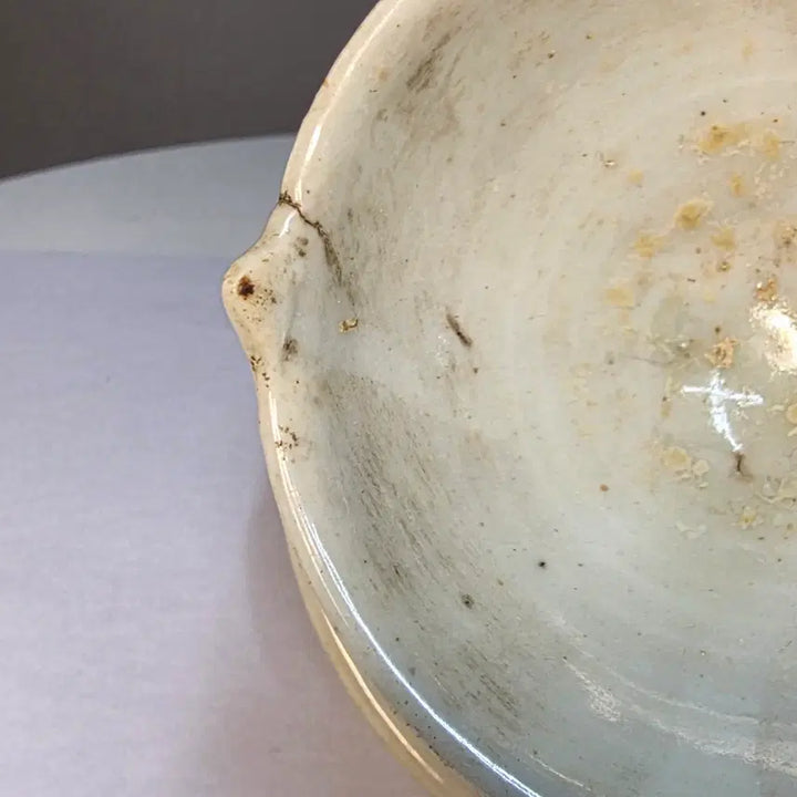 [BUNJANG] 19th Century Joseon White Porcelain Oil Lamp / 조선백자등잔