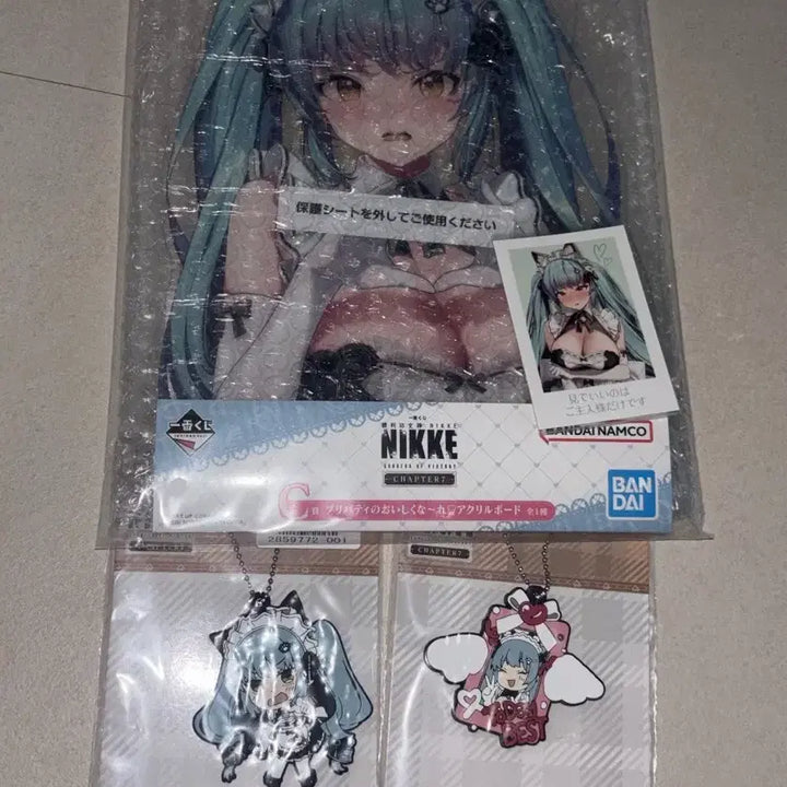 [BUNJANG] Niki Gacha Chapter 7 C Prize Privaty Acrylic Board + Photocard + Strap Bundle Set / (일괄)니케 쿠지 챕터7 C상 프리바티 아크릴보드 + 포토카드 + 스트랩