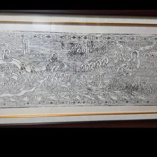 [BUNJANG] Haeinsa Temple Tripitaka Koreana Rubbing 44 (80cm) / 합천해인사팔만대장경탁본44.  80 센치