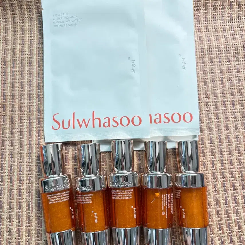 [BUNJANG] Sulwhasoo Concentrated Ginseng Renewing Emulsion Mask 5 Sheets Set / 설화수 윤조마스크 5매 세트