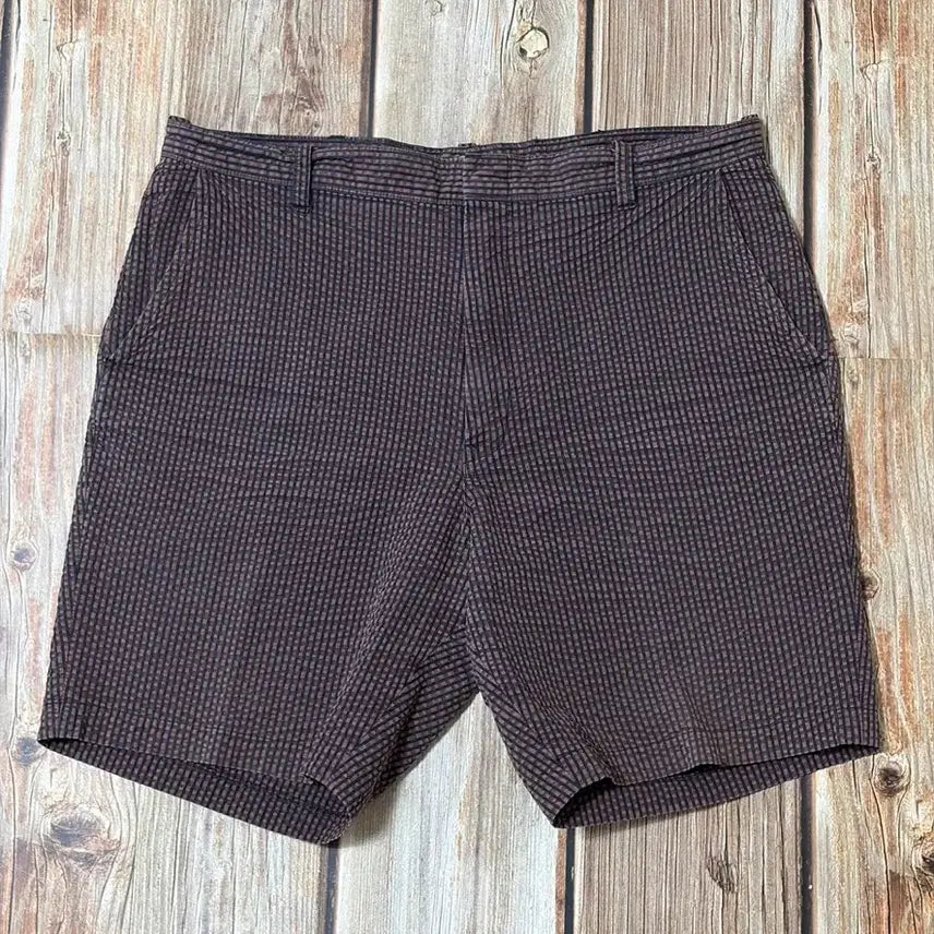 [SOLD OUT] ANATOMICA 아나토미카 트림핏 시어서커 쇼츠 브라운 색상 34사이즈