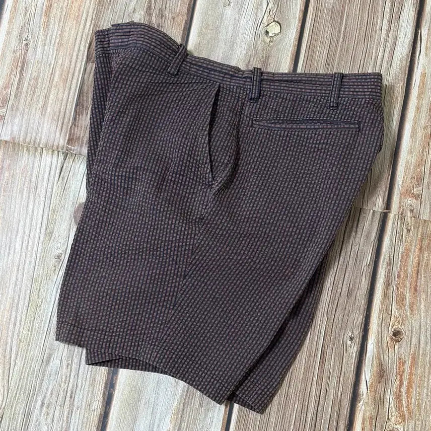 [SOLD OUT] ANATOMICA 아나토미카 트림핏 시어서커 쇼츠 브라운 색상 34사이즈
