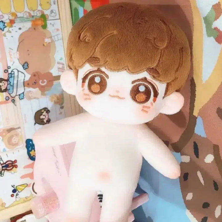[BUNJANG] Happy Unattributed Cotton Doll Brown 20cm / 해피 무속성 솜인형 브라운 갈색 20cm 무뼈깅