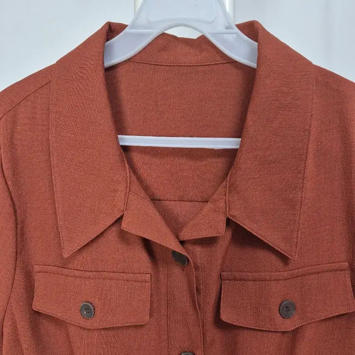 [BUNJANG] Celeb Shop Shirt Blouse Deep Brown / 셀렙샵  셔츠형 블라우스 찐브라운