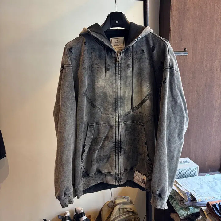 [BUNJANG] Mihara Yasuhiro Bleach Hoodie Zip-Up Jacket / 미하라 야스히로 블리치 후드 집업 자켓 (46)