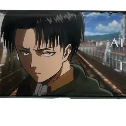 [BUNJANG] Attack on Titan Levi Pencil Case Tin Case (B-Grade) / [하자][고전] 진격의 거인 리바이 필통 틴케이스3