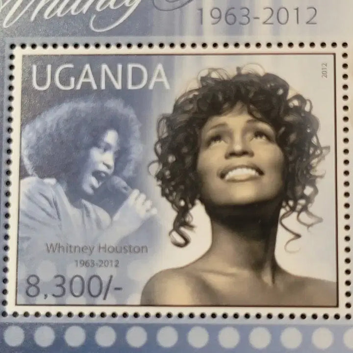 [BUNJANG] 2012 Whitney Houston Memorial Stamp / 2012년 미국의 가수 겸 영화배우 휘트니 휴스턴추모 기념 우표Whit