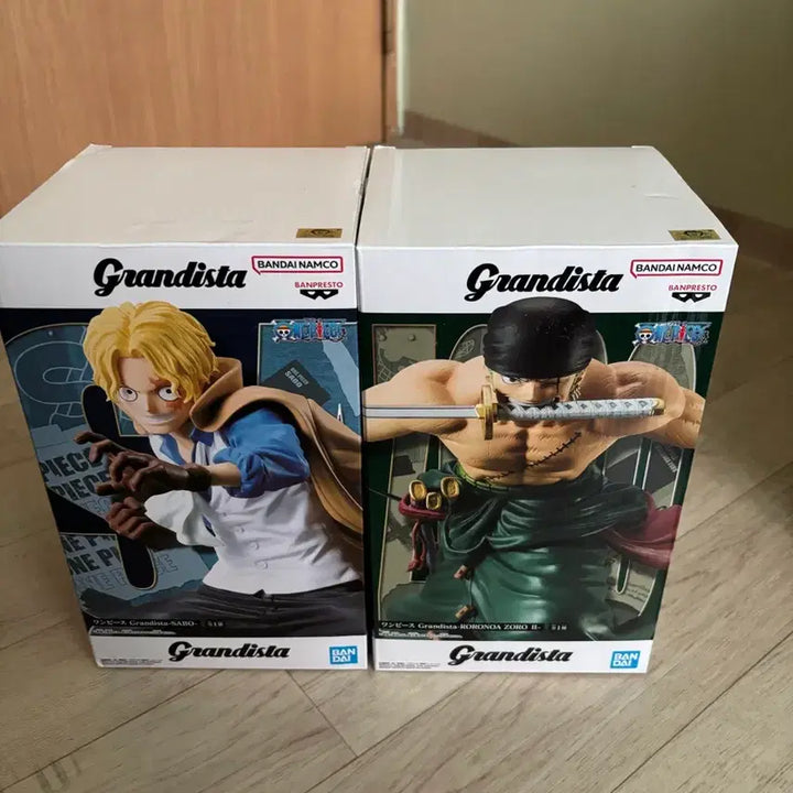 [BUNJANG] Bandai One Piece Grandista Zoro &amp; Sabo Figure Set (Sealed) / 미개봉 새상품) 원피스 그란디스타 피규어 (조로, 사보)