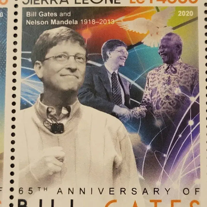 [BUNJANG] USA 65th Anniversary Bill Gates Stamp 2020 / 2020년 미국 마이크로소프트 창시자 65회탄신기념 우표65th Ann