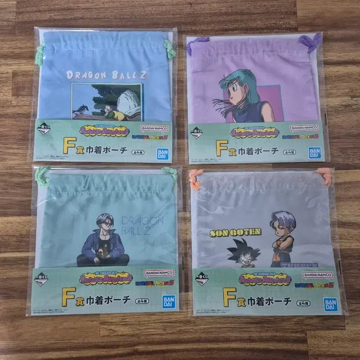 [BUNJANG] Dragon Ball Ichiban Kuji Fantastic Adventure 2 Prize F Pouches Set / 드래곤볼 제일복권 "판타스틱 어드벤쳐2" F상 파우치 4종 전종 일괄
