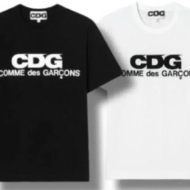 [BUNJANG] Comme des Garçons CDG Black/White Short Sleeve T-Shirt (Unsealed, New) / 꼼데가르송 CDG 반팔 티셔츠 블랙/화이트 미개봉 새상품