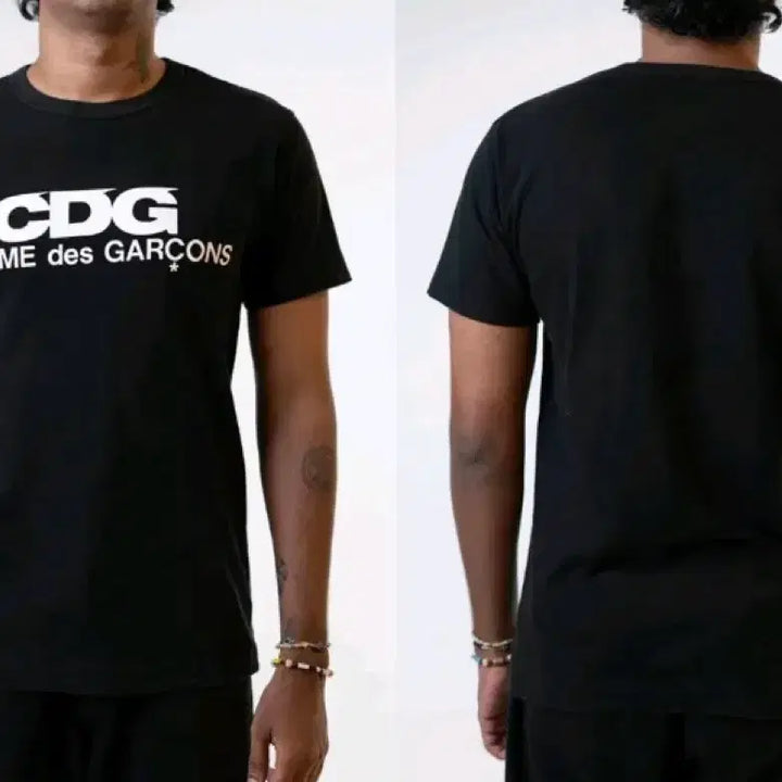 [BUNJANG] Comme des Garçons CDG Black/White Short Sleeve T-Shirt (Unsealed, New) / 꼼데가르송 CDG 반팔 티셔츠 블랙/화이트 미개봉 새상품