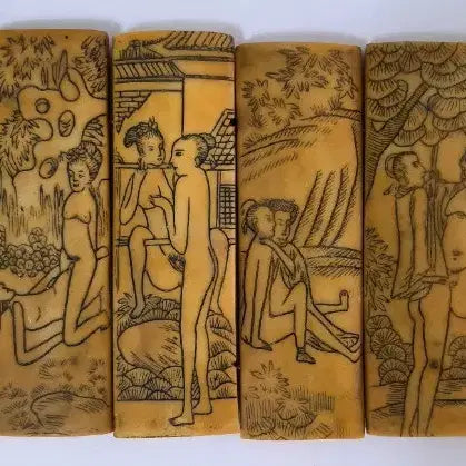 [BUNJANG] Chunghwado Nude Carvings Set (20 Pieces) / 춘화도 조각품 누드 20개